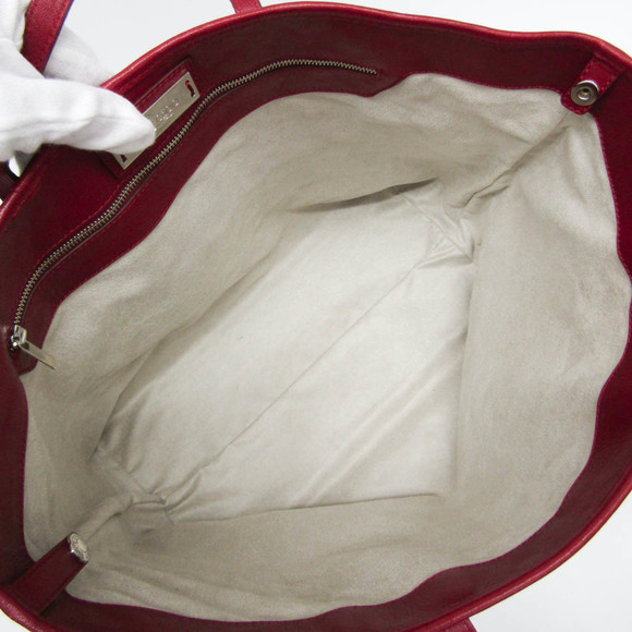 Jimmy Choo Sasha Women's Leather Studded Handbag,Tote Bag Dark Red - Picture 3 of 15